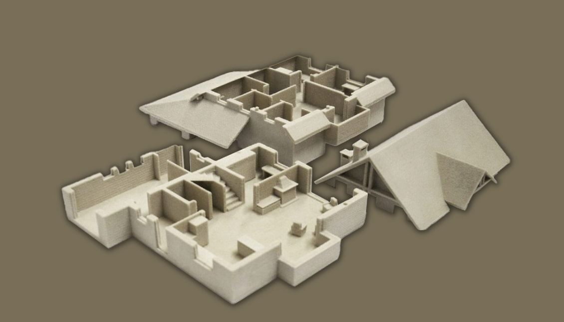 Projektowanie wydruku 3D, dom wydruk 3D, makieta architektoniczna wydrukowana w 3D