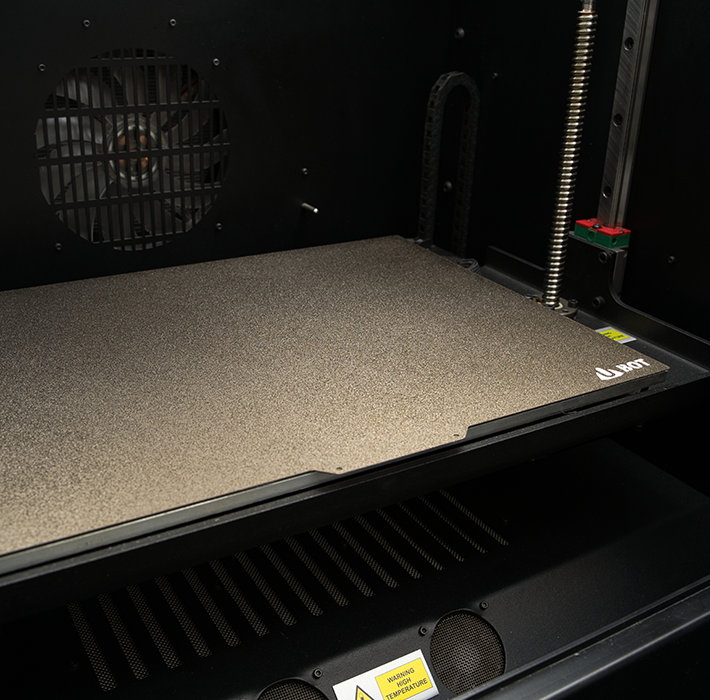 podgrzewana komora robocza w drukarce 3D