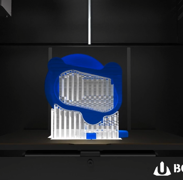  system kompensacji wymiarowej  w drukarce 3D, automatyczne równoważenie skurczu materiału w drukarce 3D, mała drukarka 3d